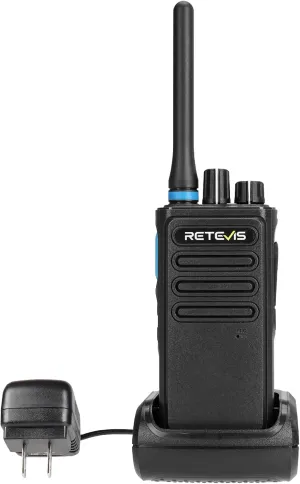 Retevis P1 Superheterodyne Digital 2 Way Radio,Compatible with Motorola R2 SL300 CP100D CP200D,DMR Walkie Talkie Long Range,Built-in Relay,Professional Two Way Radio for Jobsite Supplier(2 Pack)