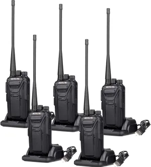 Retevis RT27V MURS Radios, Hunting Walkie Talkies Long Range, 5 Channels, License-Free, Durable, Two-Way Business Radios for Hunting Church Emergency Rescue Farm (5 Pack)