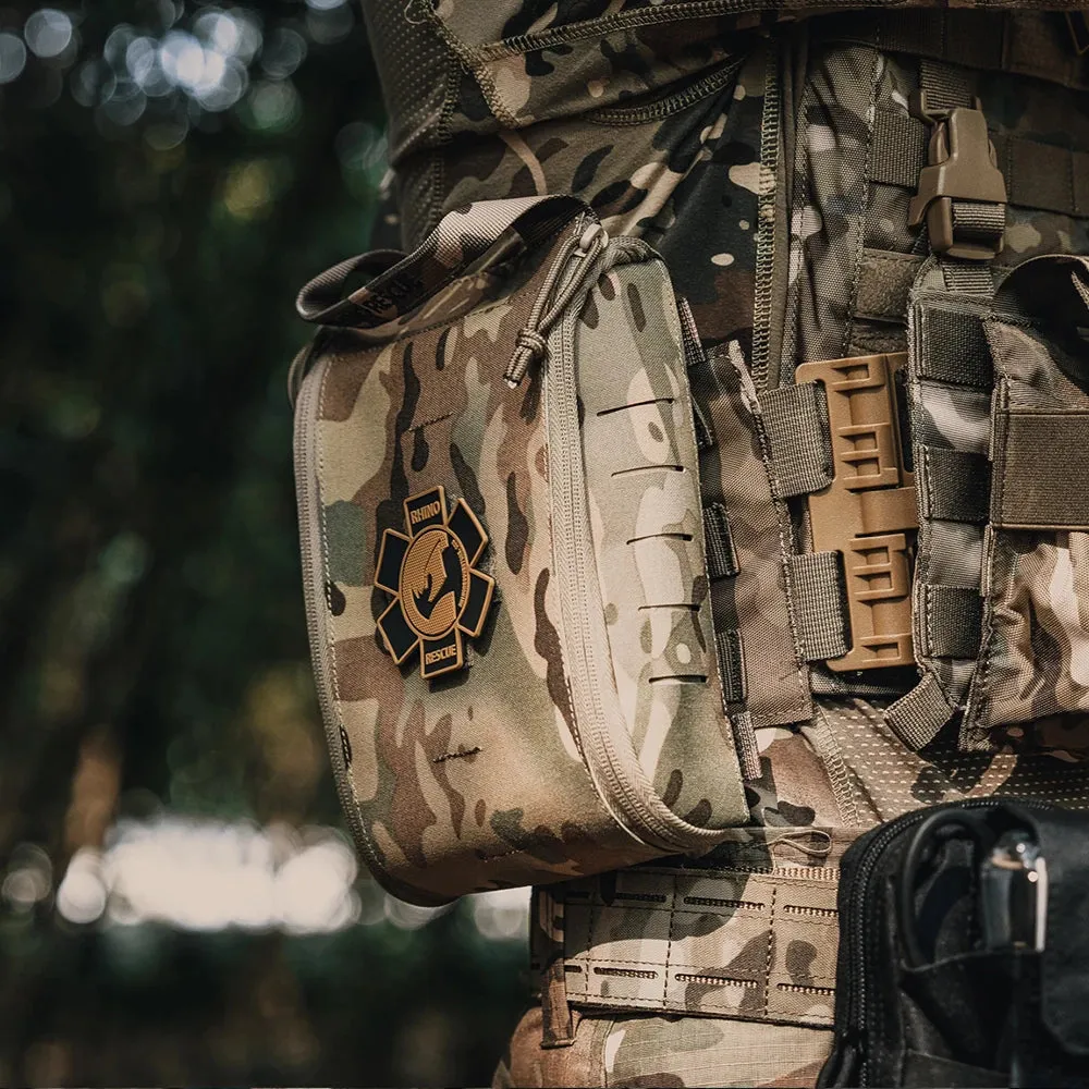 RHINO RESCUE Tactical First Aid Bag – Molle System Survival Pouch For Outdoor Adventures