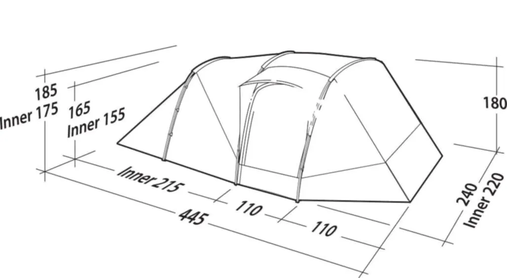 Robens Double Dreamer 4 Tent 2024, 4 Person Tent - Beige and Green (OUT0072)