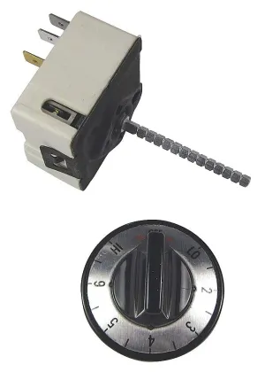 Robertshaw 5500-103 Infinite Switch, 120V, Black Dial