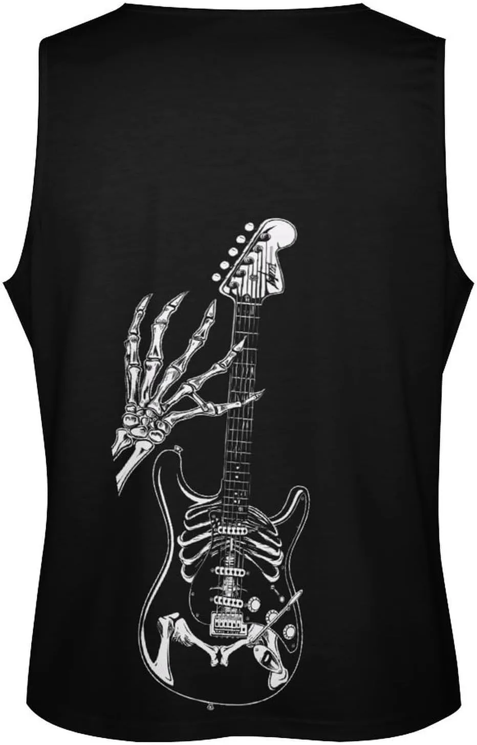Rock and Roll Punk Guitar Men's Workout Tank Top Quick Dry Gym Muscle Tee Bodybuilding Sleeveless T Shirt