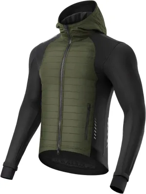 ROCKBROS Cycling Jackets for Men Winter Bike Jackets Windproof Thermal Jacket for Men Cold Weather Cycling Running Hiking