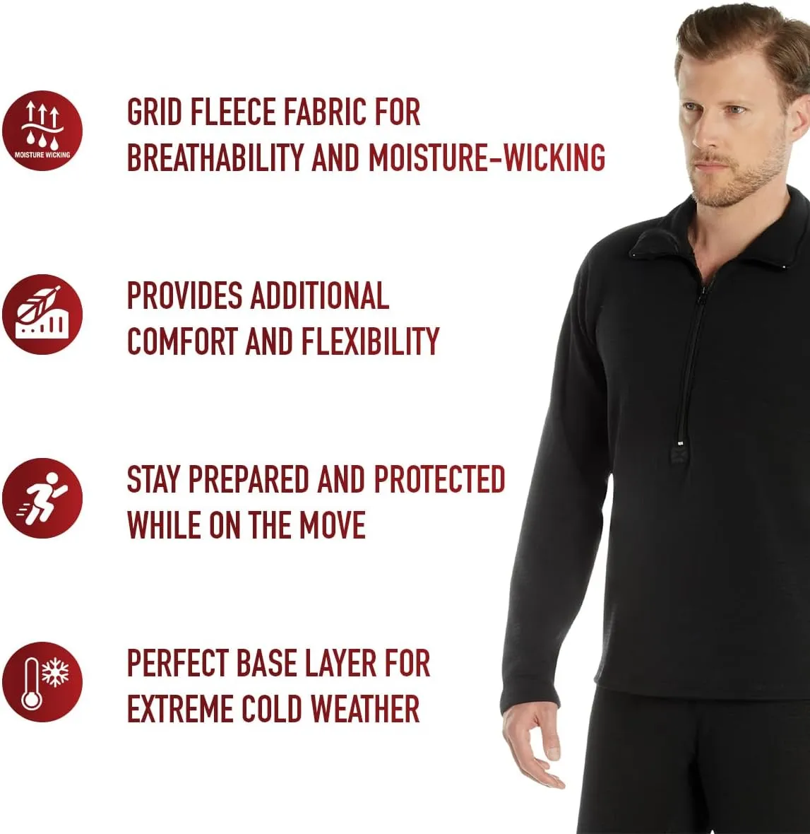 Rothco Gen III Level II Underwear Top Quarter Zip Thermal Underwear Top