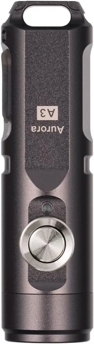 RovyVon A3 Gen 4 Keychain Flashlight- Super Bright 650 Lumens, USB C Rechargeable EDC Flashlight Water-Resistant, Lightweight- Ideal for Everyday Carry, Camping, Hiking, Emergency (Gun Grey)