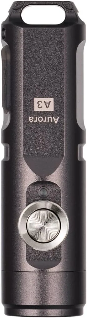 RovyVon A3 Gen 4 Keychain Flashlight- Super Bright 650 Lumens, USB C Rechargeable EDC Flashlight Water-Resistant, Lightweight- Ideal for Everyday Carry, Camping, Hiking, Emergency (Gun Grey)