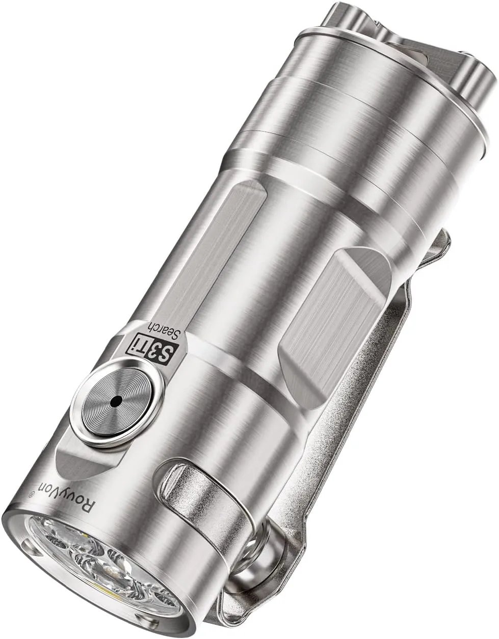 RovyVon S3 Ti Titanium LED Flashlight,1800 Lumen Super Bright Handheld Flashlight, USB-C Rechargeable EDC Keychain Flashlight, 6 Modes, IPX8 Waterproof for Hiking,Outdoor