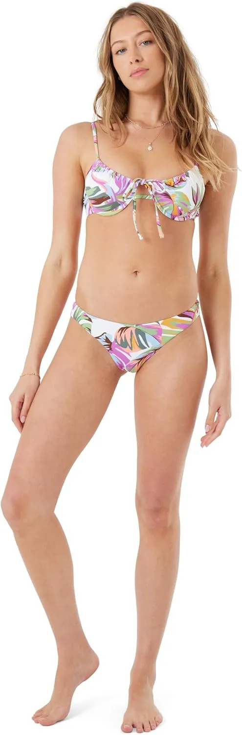 Roxy Women's Bikini Top – Underwire Support, Adjustable Straps, Removable Pads, UPF 50 , Quick-Dry