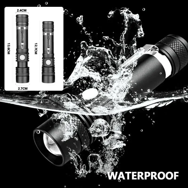 Royaleva Super Blight 90000LM Torch - USB Rechargeable LED Flashlight