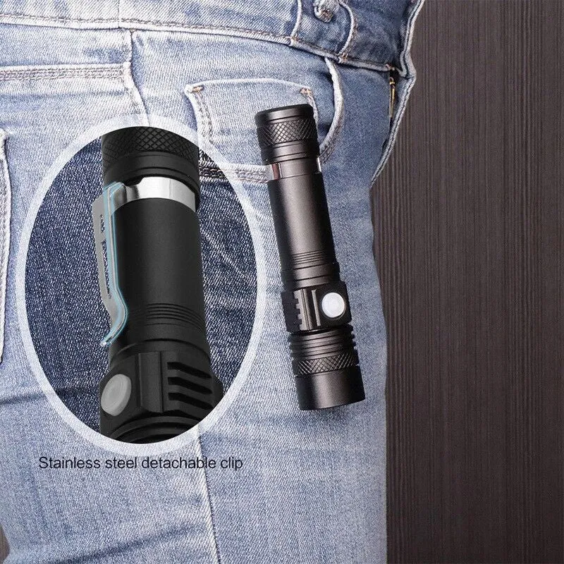 Royaleva Super Blight 90000LM Torch - USB Rechargeable LED Flashlight