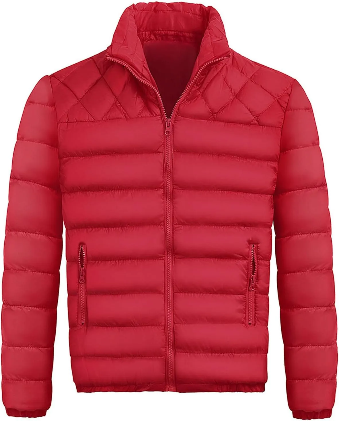 RTRDE Men's Winter Jackets Casual Windproof Down Jackets Zip Up Windbreaker Warm Padded Coats Jackets, M-2XL