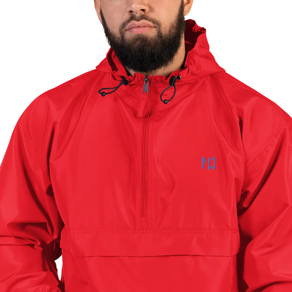 Runes Embroidered Champion Packable Jacket