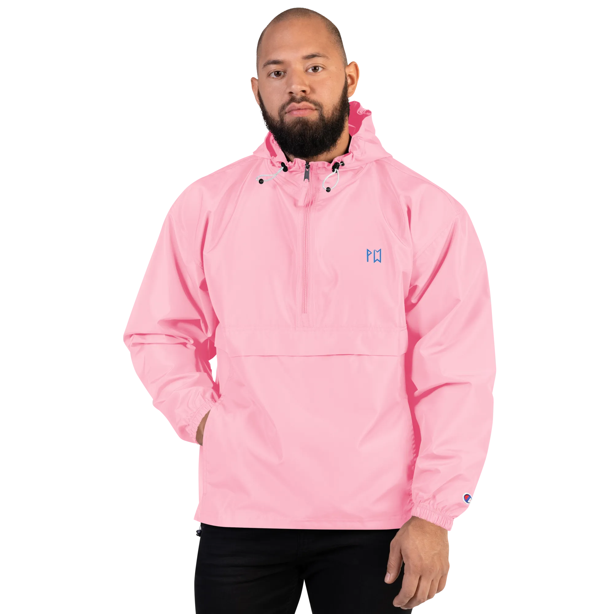 Runes Embroidered Champion Packable Jacket