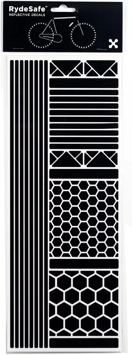 RydeSafe Reflective Decals Multi Shapes Kit Jumbo