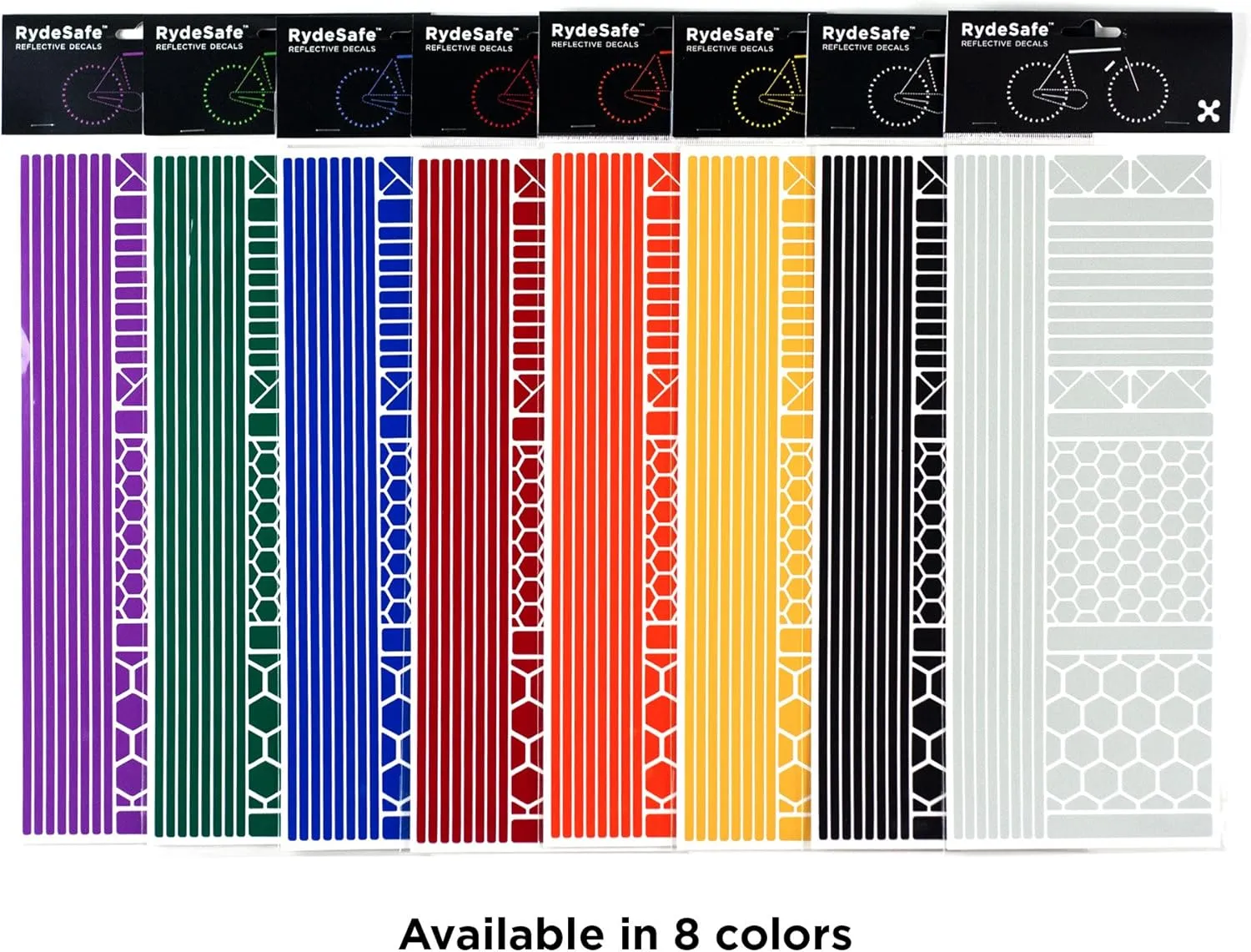 RydeSafe Reflective Decals Multi Shapes Kit Jumbo
