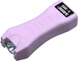 SABRE 2-in-1 Stun Gun and Flashlight and Belt Holster, Emits 1.60 Powerful Pain Inducing Microcoulombs (µC) Charge, 120 Lumen LED Flashlight, Rubberized Grip, Compact Design, Rechargeable