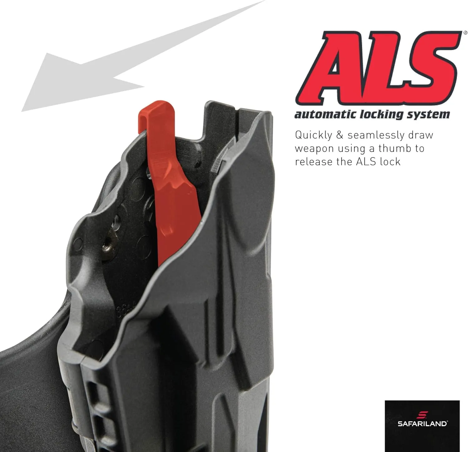 Safariland, 6365, ALS/SLS, Level 3 Retention Duty Holster, Right Hand