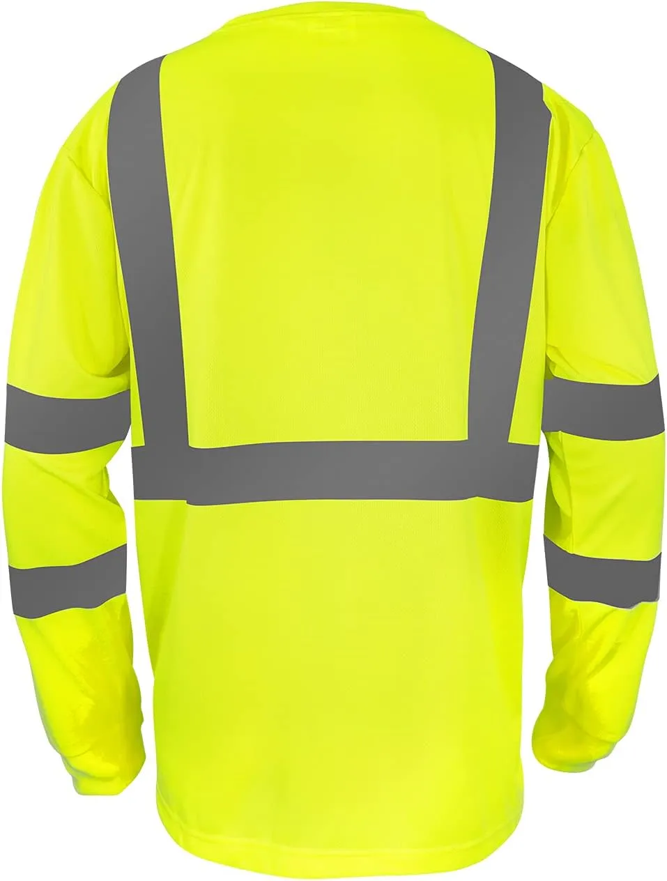 Safety Shirt Long Short Sleeve High Visibility Breathable T Shirt for Work Warehouse Construction Class 3