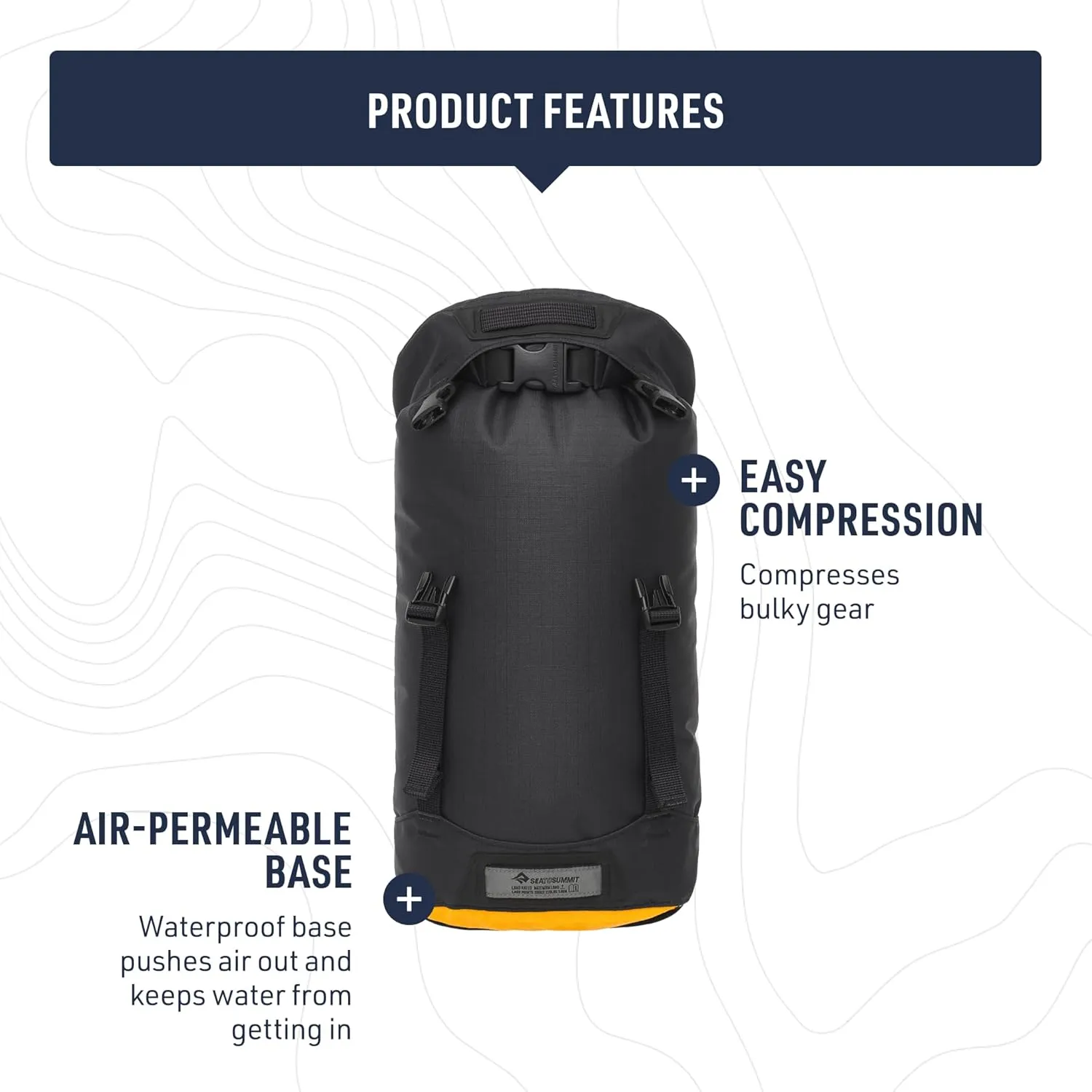 Sea to Summit eVac Heavy Duty Compression Dry Bag, Waterproof Dry Storage, 8 Liter