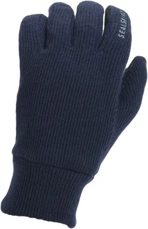 SEALSKINZ Unisex Windproof All Weather Knitted Glove, Dark Navy, L