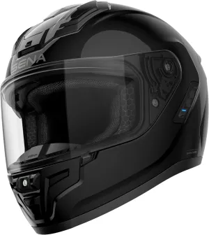 Sena Phantom Full Face Smart Motorcycle Helmet with Integrated Communications, LED Lighting, and 2nd Generation Sound by Harman Kardon