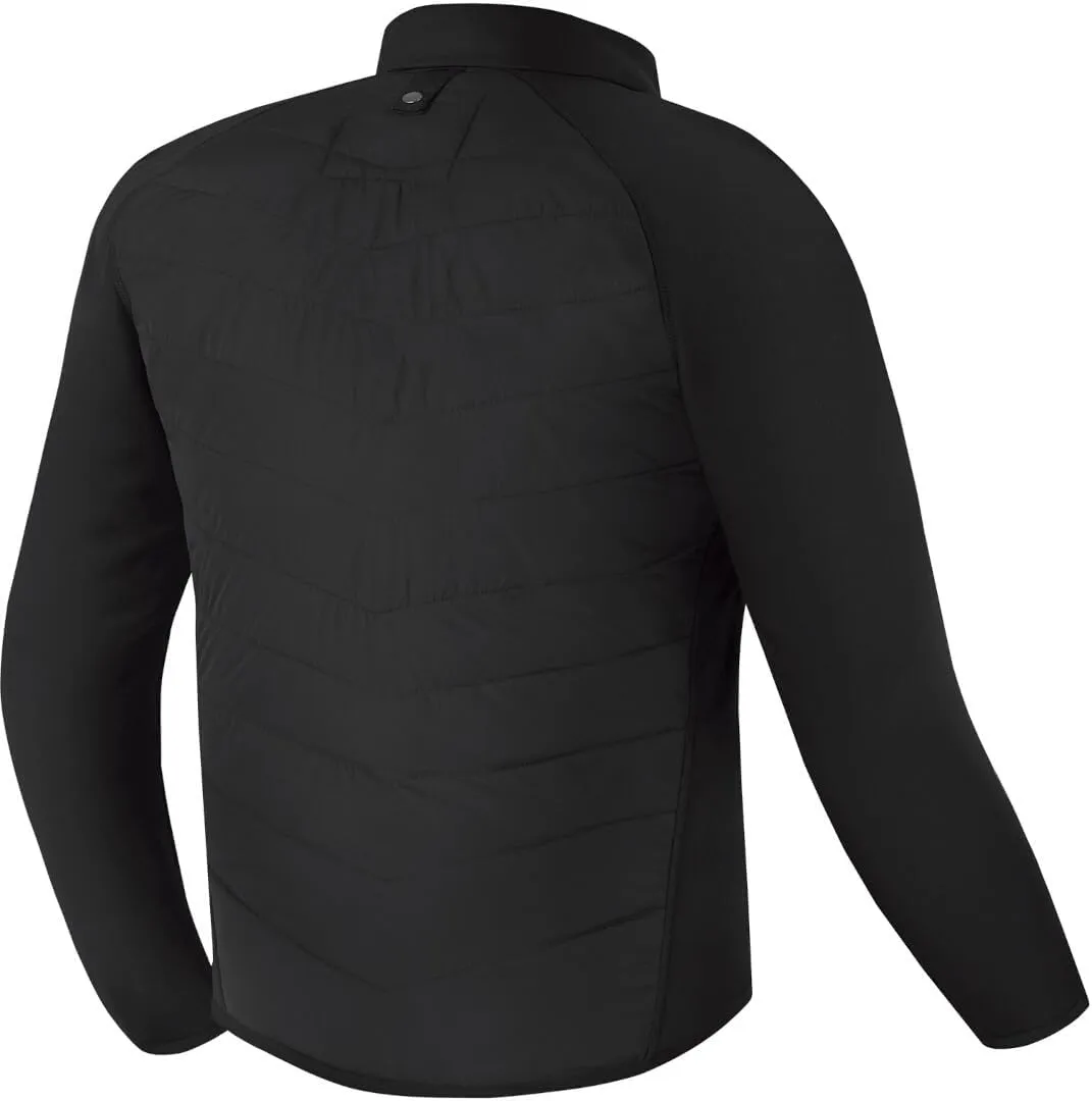 SHIMA WARMUP men's motorbike jacket - quilted jacket with insulation layer and windproof fabric on sleeves (Black, XL)