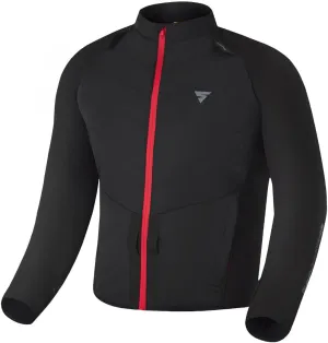 SHIMA WARMUP men's motorbike jacket - quilted jacket with insulation layer and windproof fabric on sleeves (Black, XL)