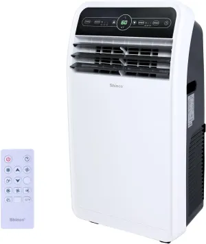 Shinco 12,000 BTU Portable Air Conditioner, Portable AC Unit with Built-in Cool, Dehumidifier&Fan Modes for Room up to 400 sq.ft, with Remote Control, 24 Hour Timer, Installation Kit