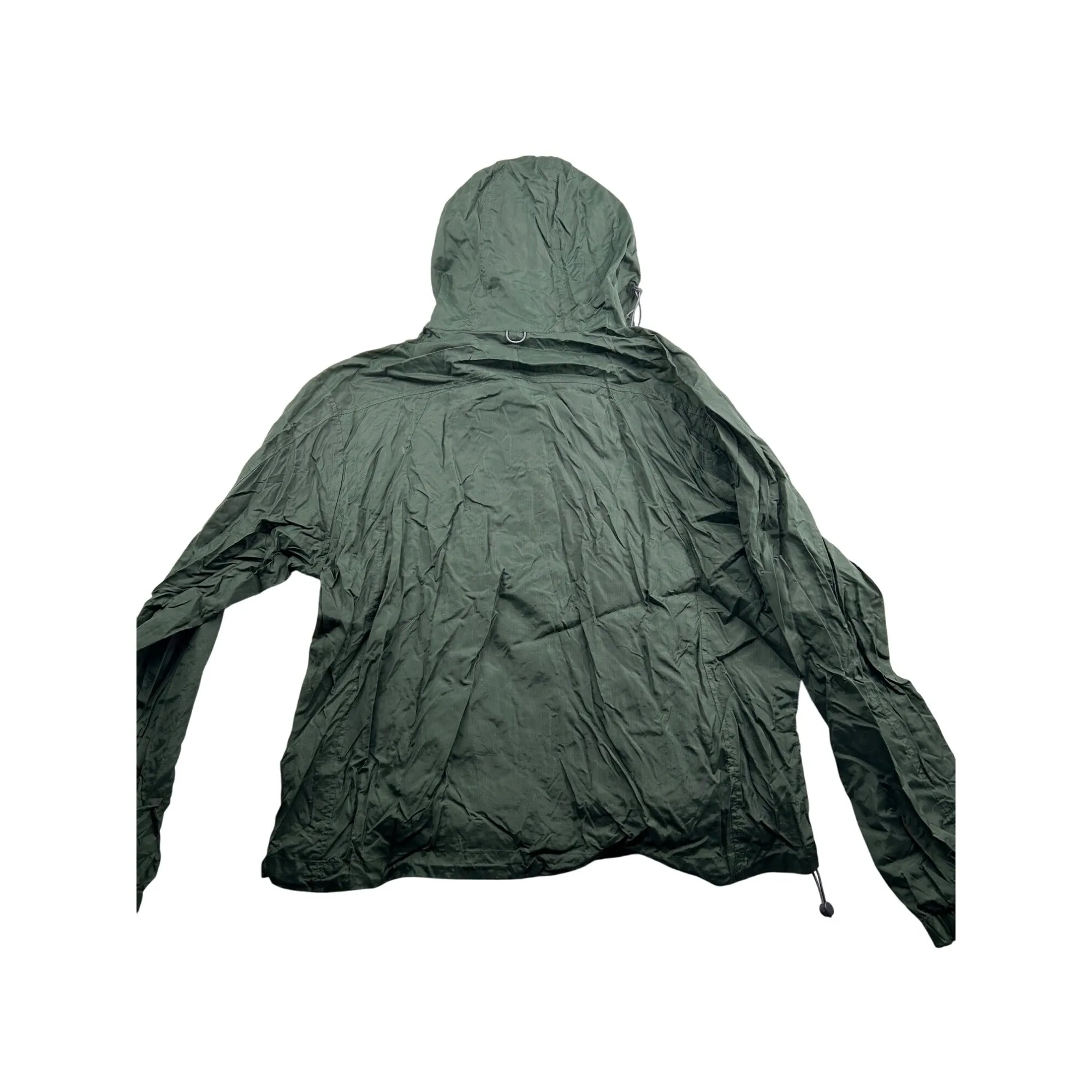 Sierra Designs Green Lightweight Nylon Hooded Jacket #6483