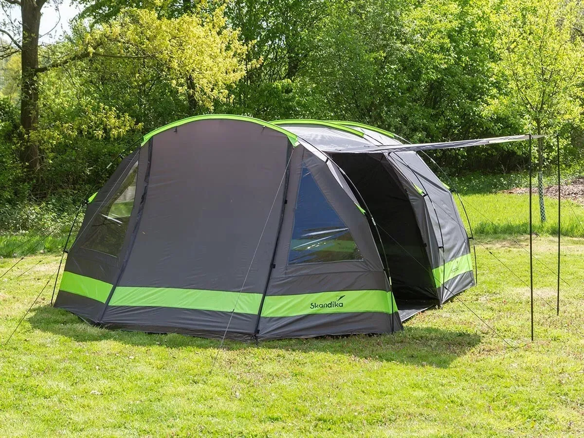 Skandika Kambo 6 Tent Tunnel 6 Person in Black & Green (SKA0048)