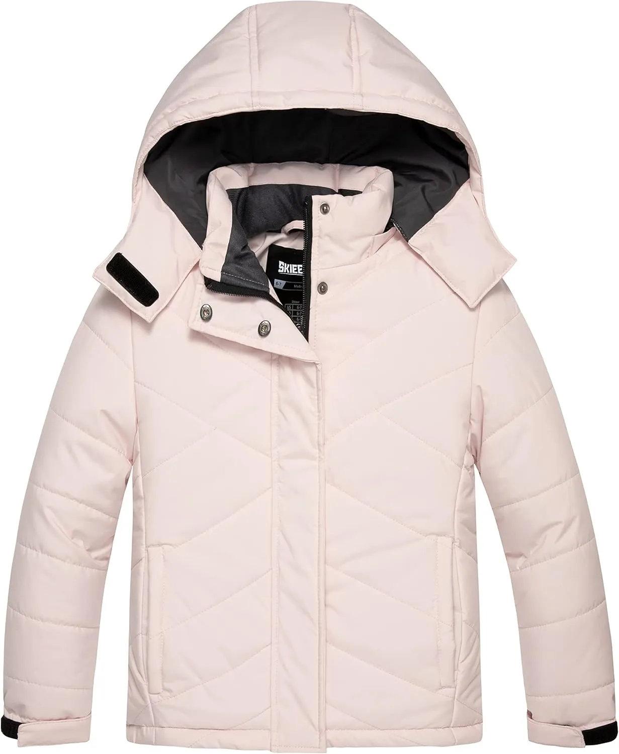Skieer Girls' Waterproof Ski Jacket Warm Windproof Snow Winter Coat