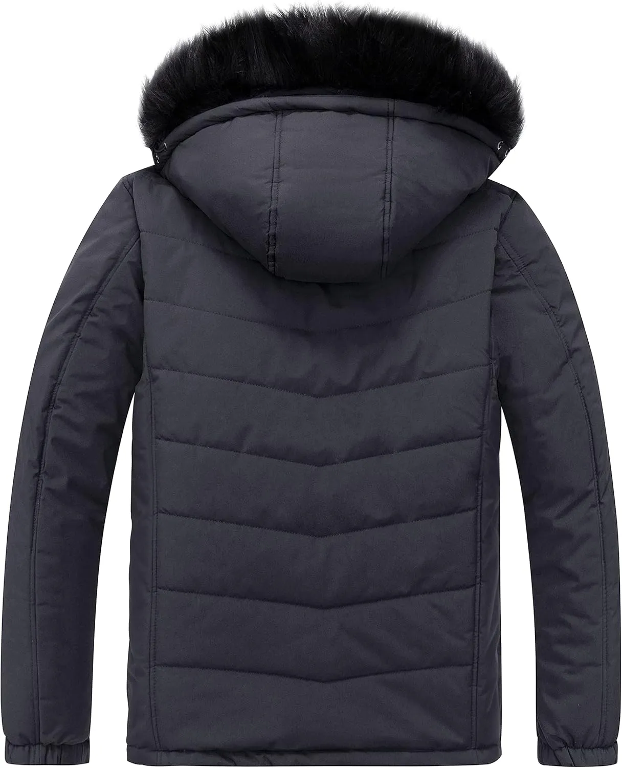 Skieer Men's Waterproof Ski Jacket Windproof Winter Coat Hooded Puffer Jacket Snowboard Rain Jacket