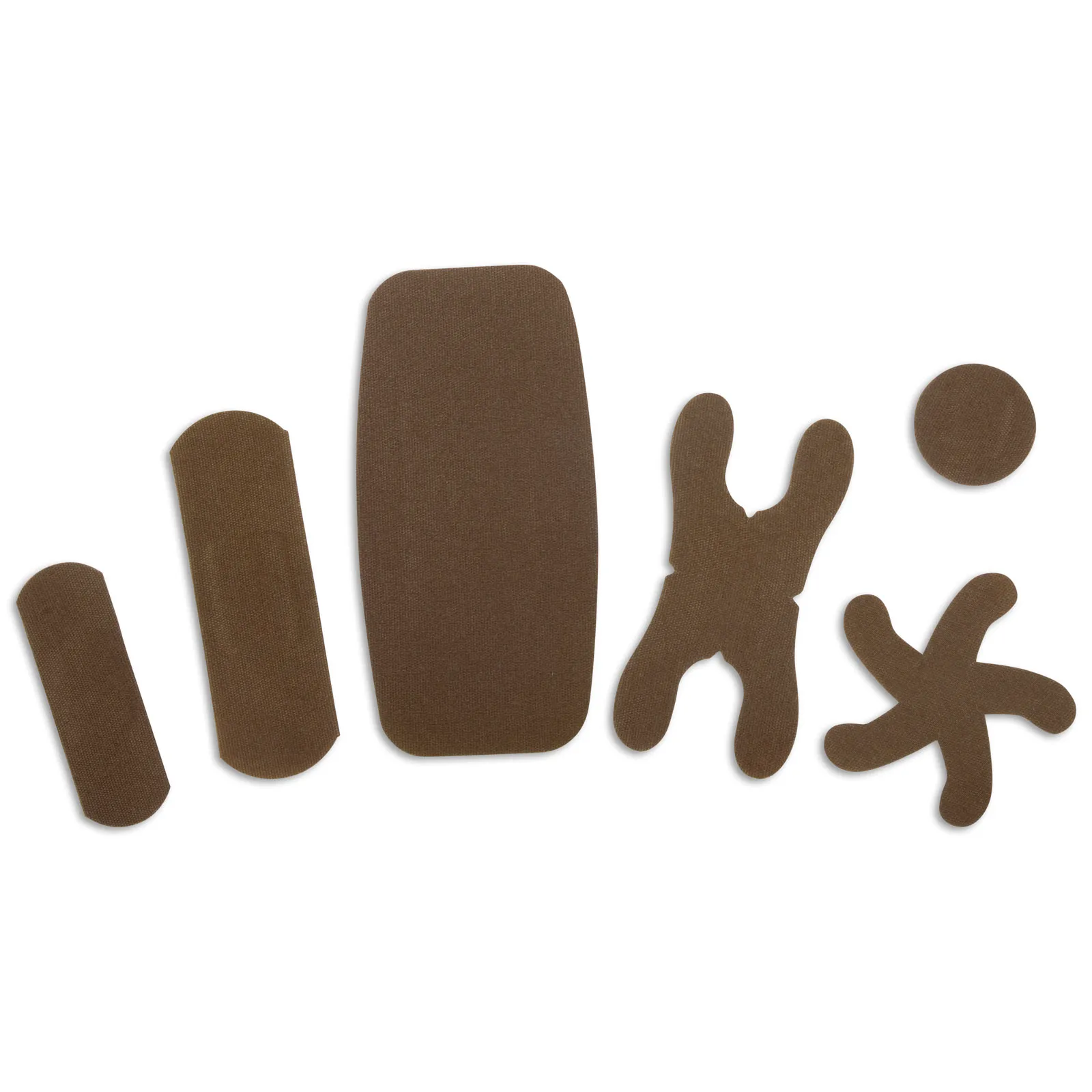 Skin Tone Bandages Assortment Dark Brown (30/Pk)