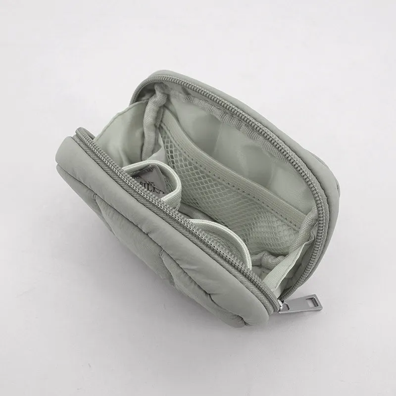 Small Bread Puffer Pouch (Blueberry)