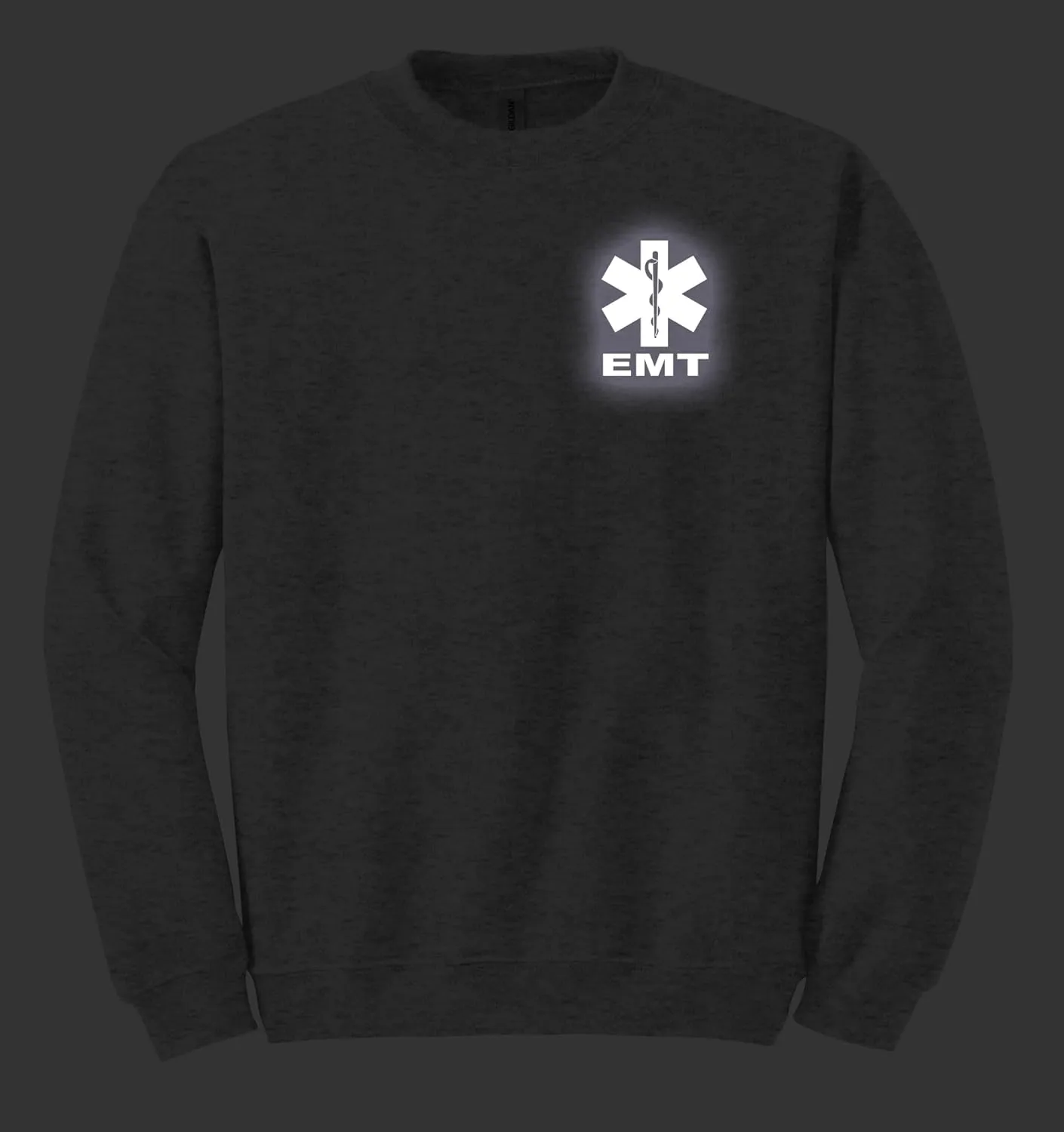 Smart People Clothing EMT Sweatshirt with Reflective Logo, Emergency Medical, First Responder