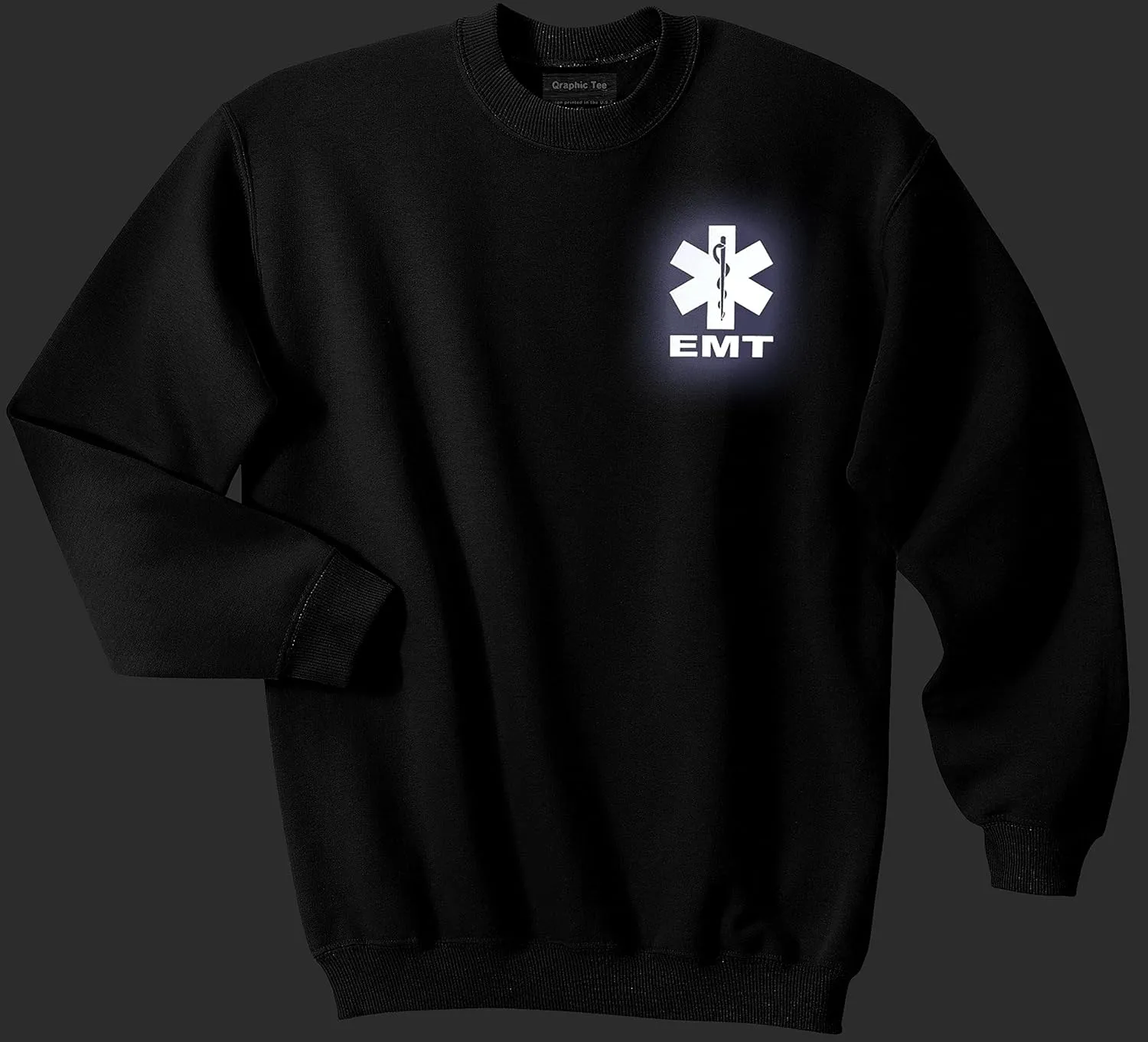 Smart People Clothing EMT Sweatshirt with Reflective Logo, Emergency Medical, First Responder