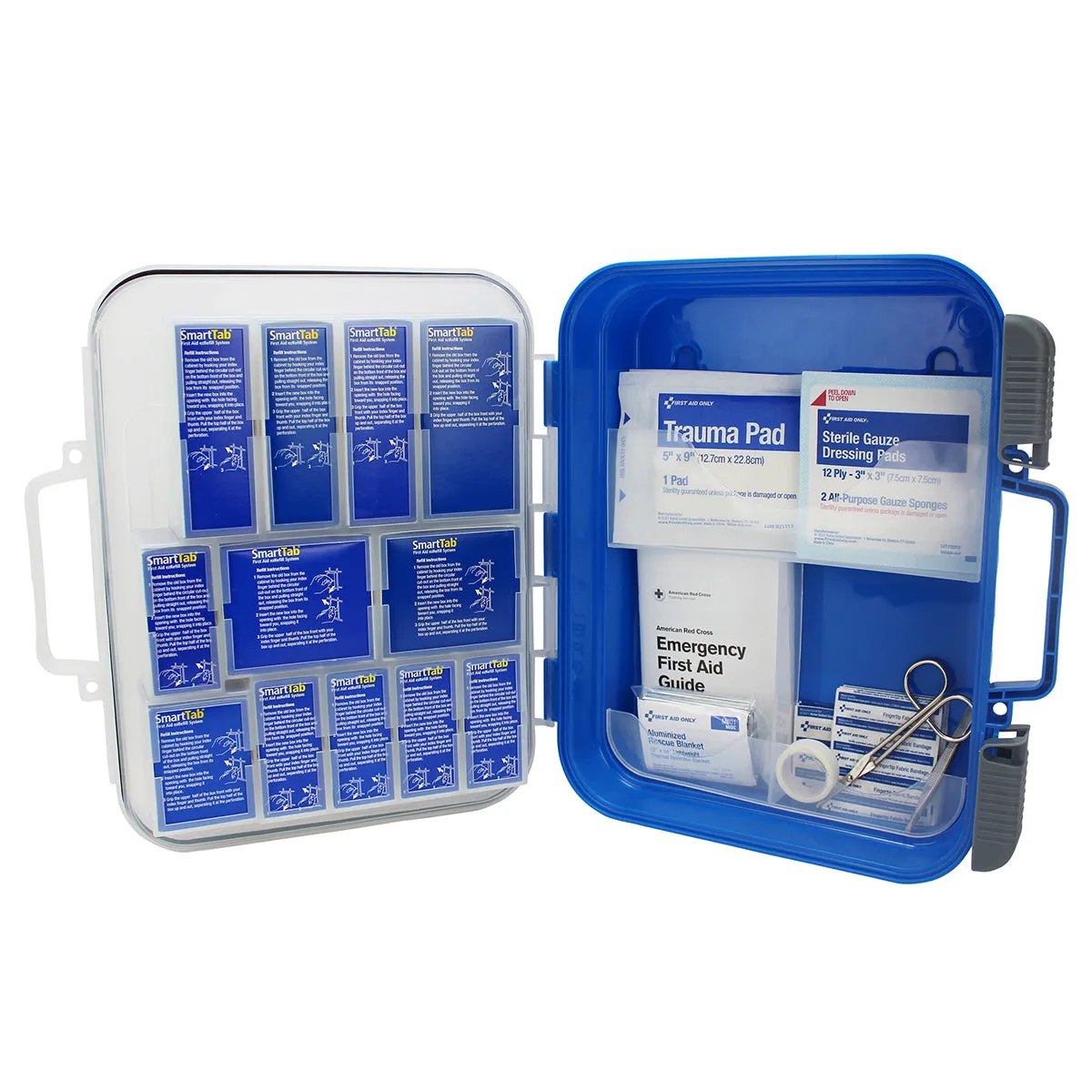 SmartCompliance Mobile 25 Person ANSI A Clear Front First Aid Kit, ANSI 2021 Compliant