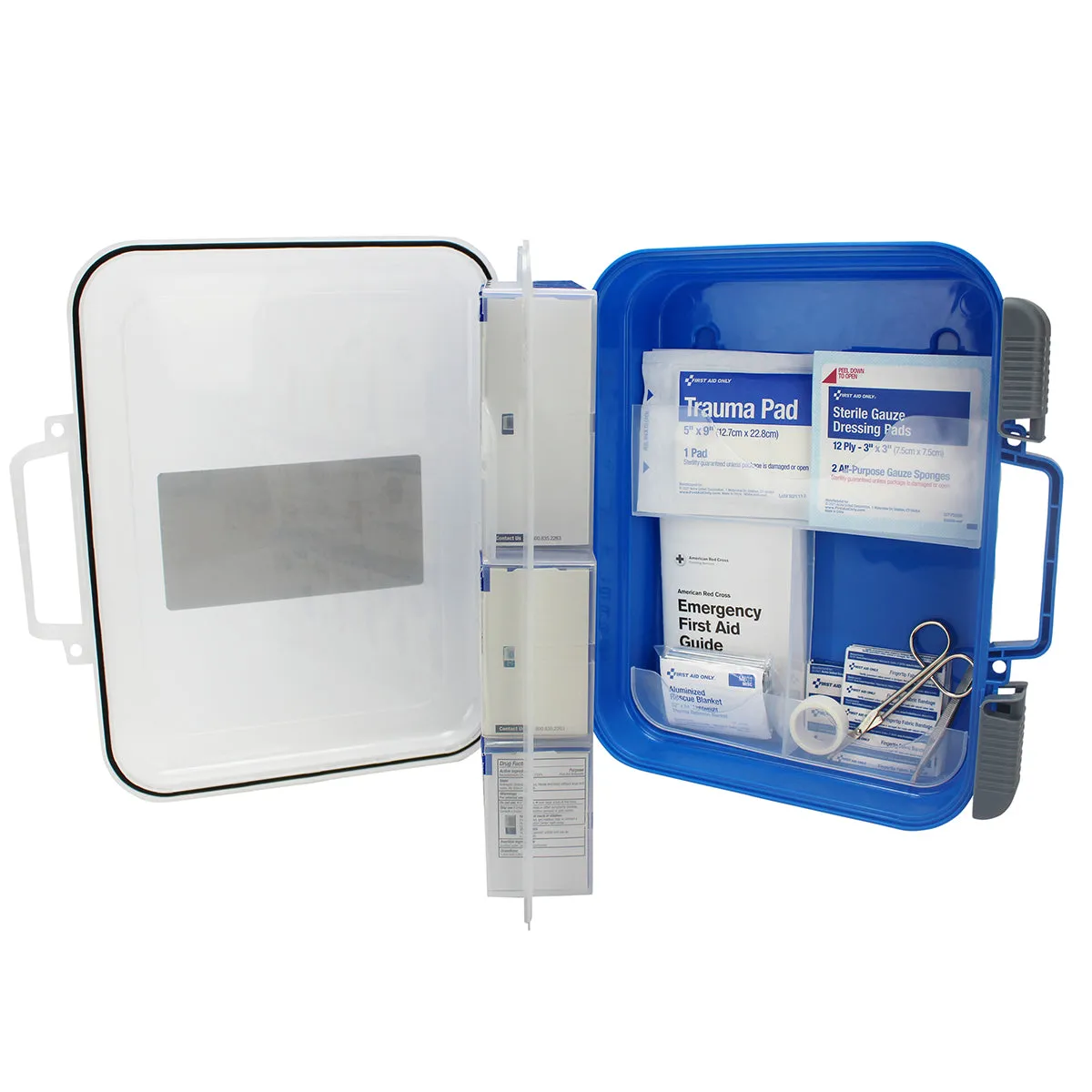 SmartCompliance Mobile 25 Person ANSI A Clear Front First Aid Kit, ANSI 2021 Compliant
