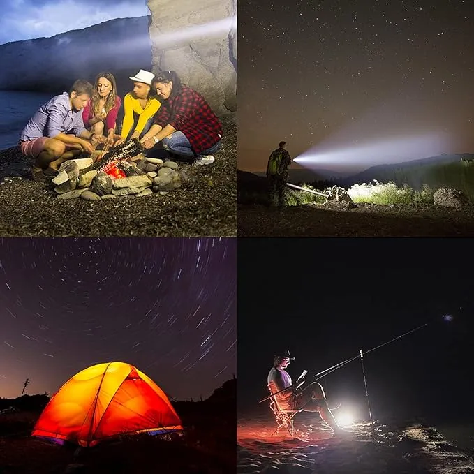 Sofirn SP33 V3 Super Bright Flashlight 3500 High Lumens, USB C Rechargeable Flashlight with Powerful LED, for Camping Hiking Walking