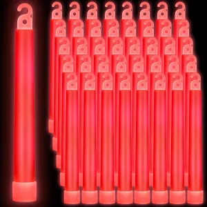 Sotiff 96 Pcs 6 Inch Large Bright Glowing Sticks Light Sticks Halloween Favors for Party Activities Birthday Wedding Concerts Halloween Decor