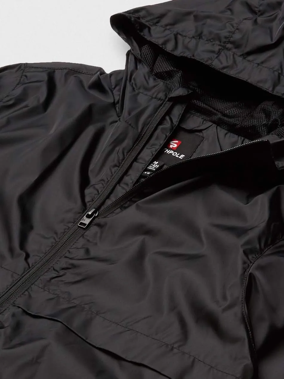 Southpole Boys' Water-Resistant Hooded Windbreaker Jacket, Age 8-18