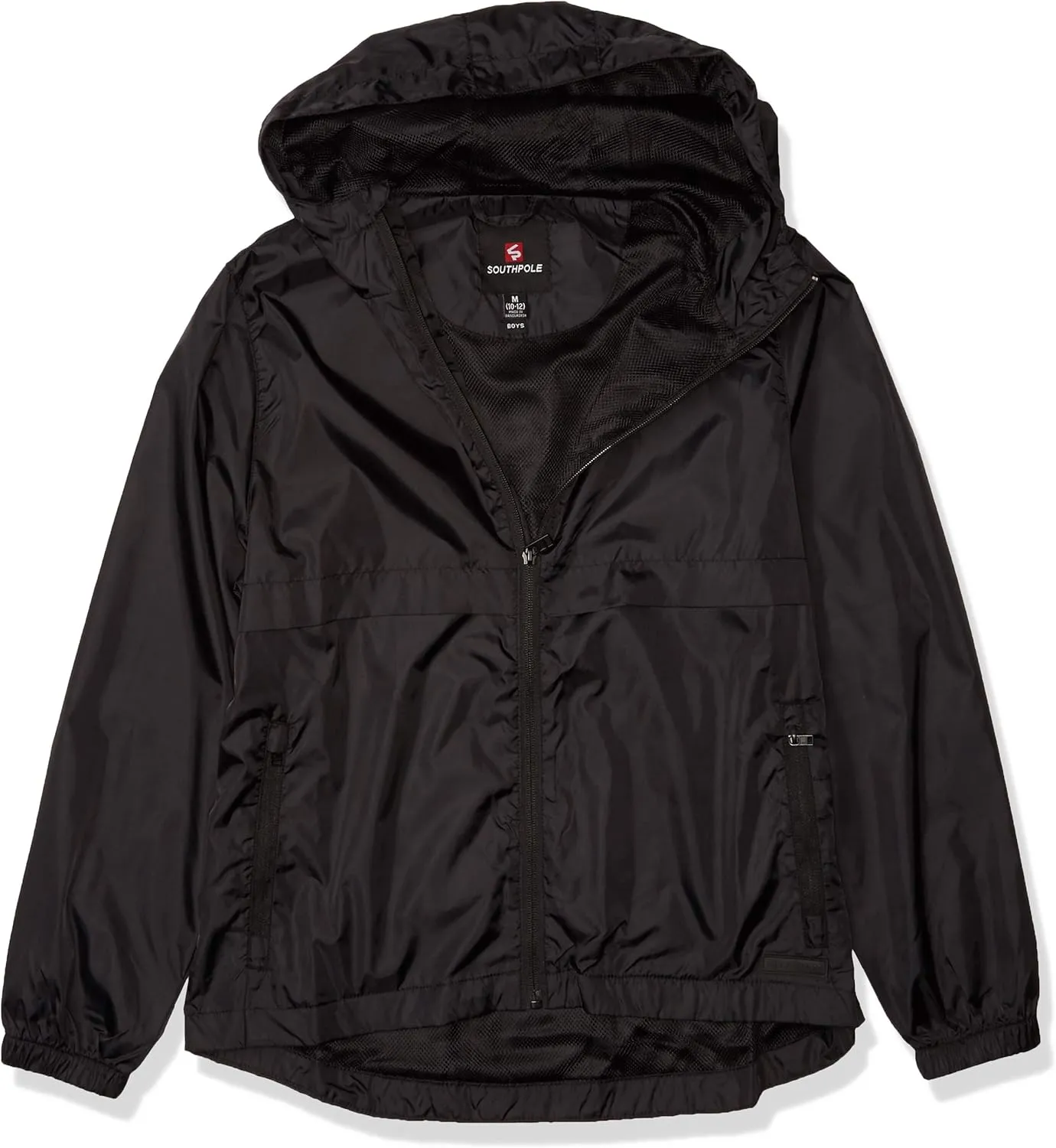 Southpole Boys' Water-Resistant Hooded Windbreaker Jacket, Age 8-18