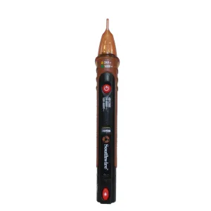 Southwire 40126N NCV Non-Contact Voltage Dual Range Pen Type Detector with Flashlight; 24-600V AC