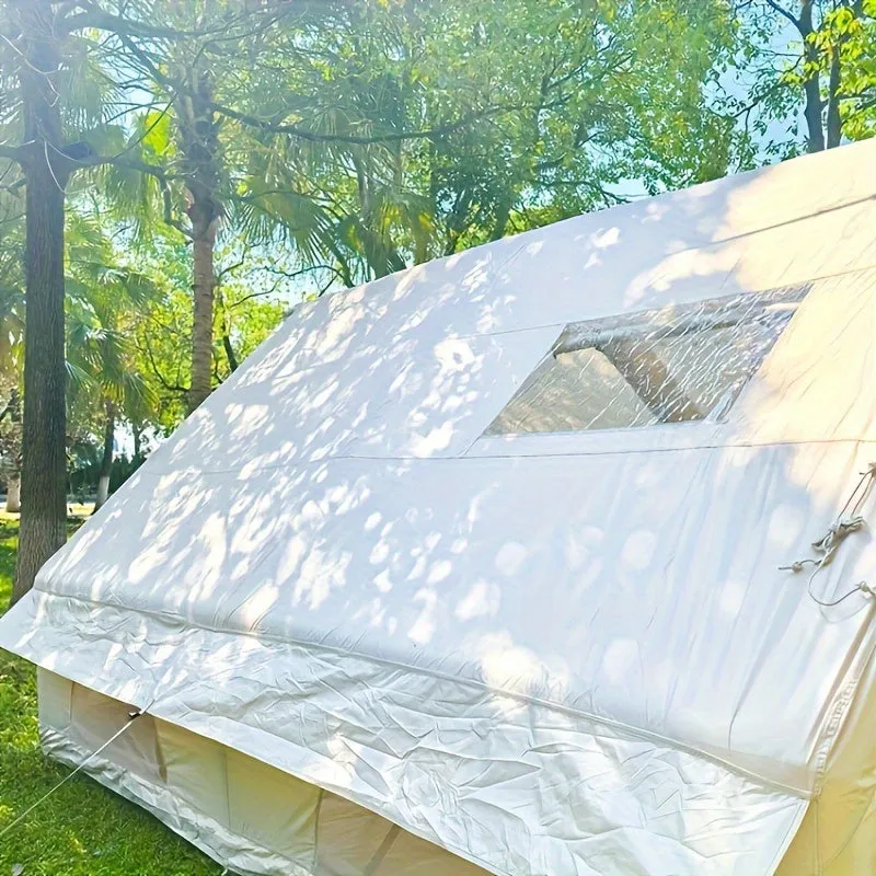 Spacious 8Person Khaki Tent Easy Waterproof Camping