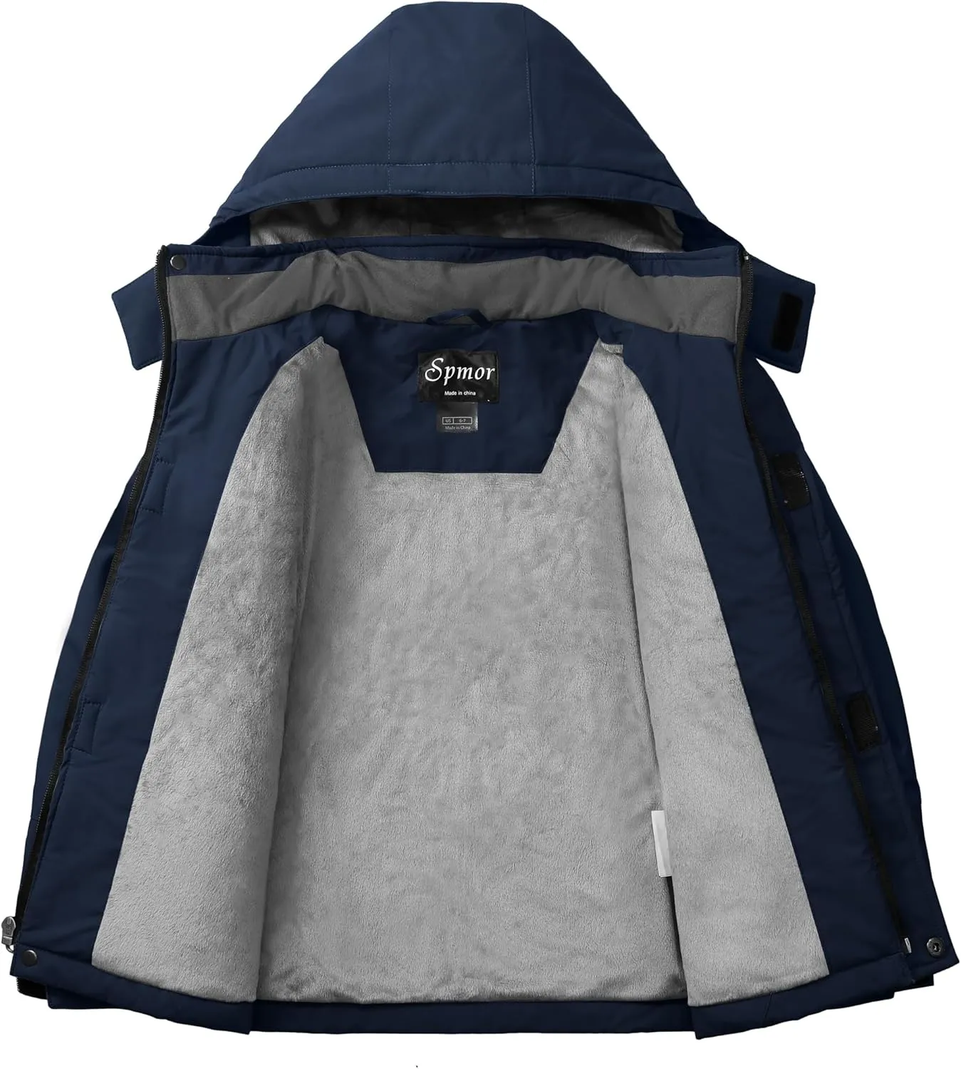 Spmor Boys Waterproof Ski Jacket Warm Coat Windproof Winter Snowboarding Jacket