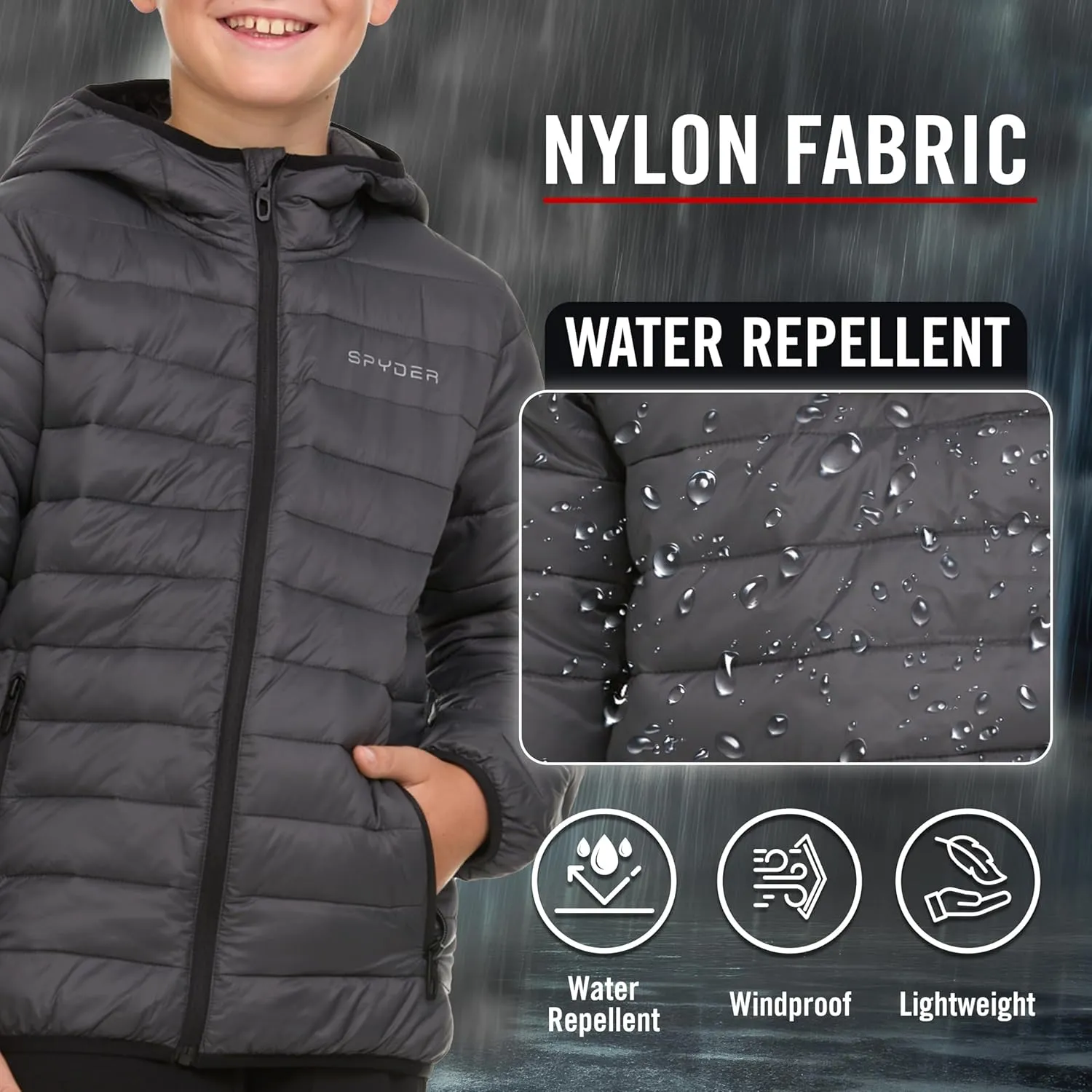 Spyder Boys Packable Puffer