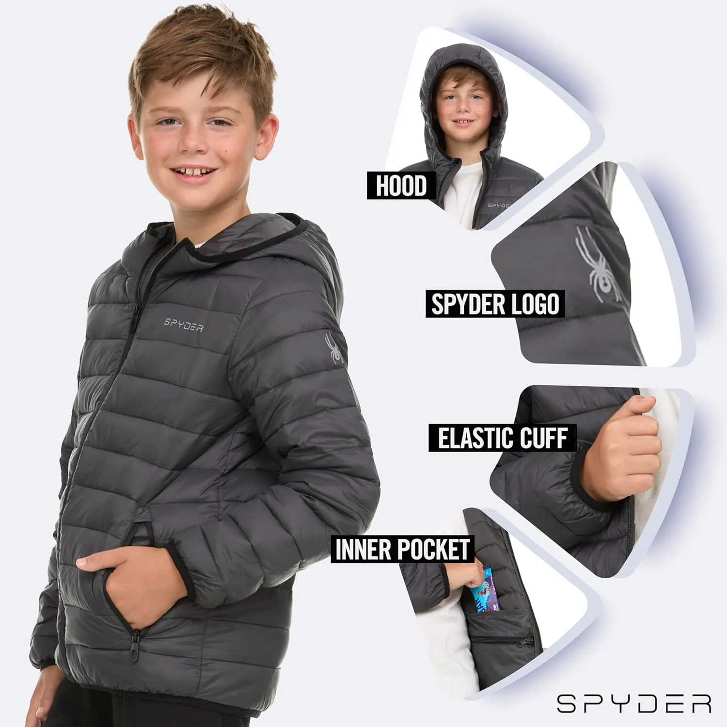 Spyder Boys Packable Puffer