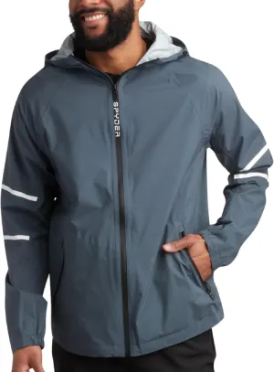 Spyder Mens Rain Jacket - Waterproof Lightweight Hooded Windbreaker, Outerwear Jacket for Golf, Hiking and Outdoor (S-XL)