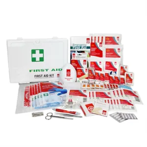 St John Ambulance Plastic Wallmount First Aid Kit / plastic