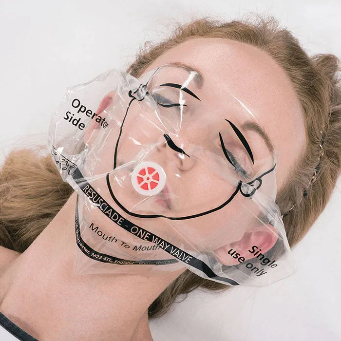 Steroplast Mouth-to-mouth Resuscitation CPR Face Shield | One-way Valve